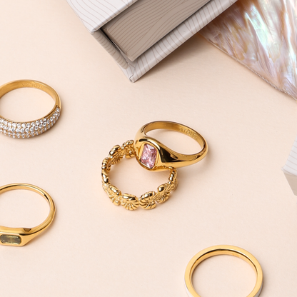 Anillo rosado