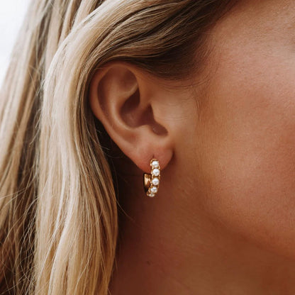 Pendientes Mini Aros Perla