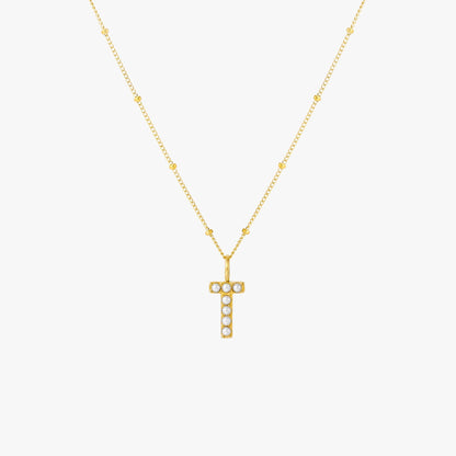 Pearl Initial Necklace