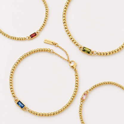 Beaded Birthstone Bracelet
