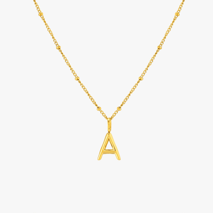 Initial & Birthstone Charm Necklace