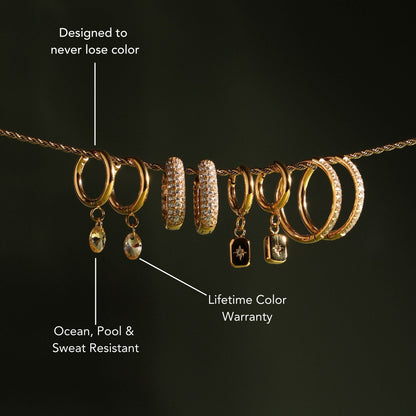 Rosé Drop Earrings