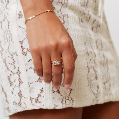 Toi et Moi Birthstone Ring