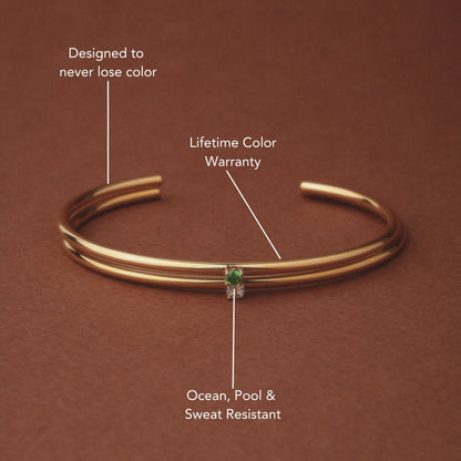 Brazalete Delgado de Esmeraldas
