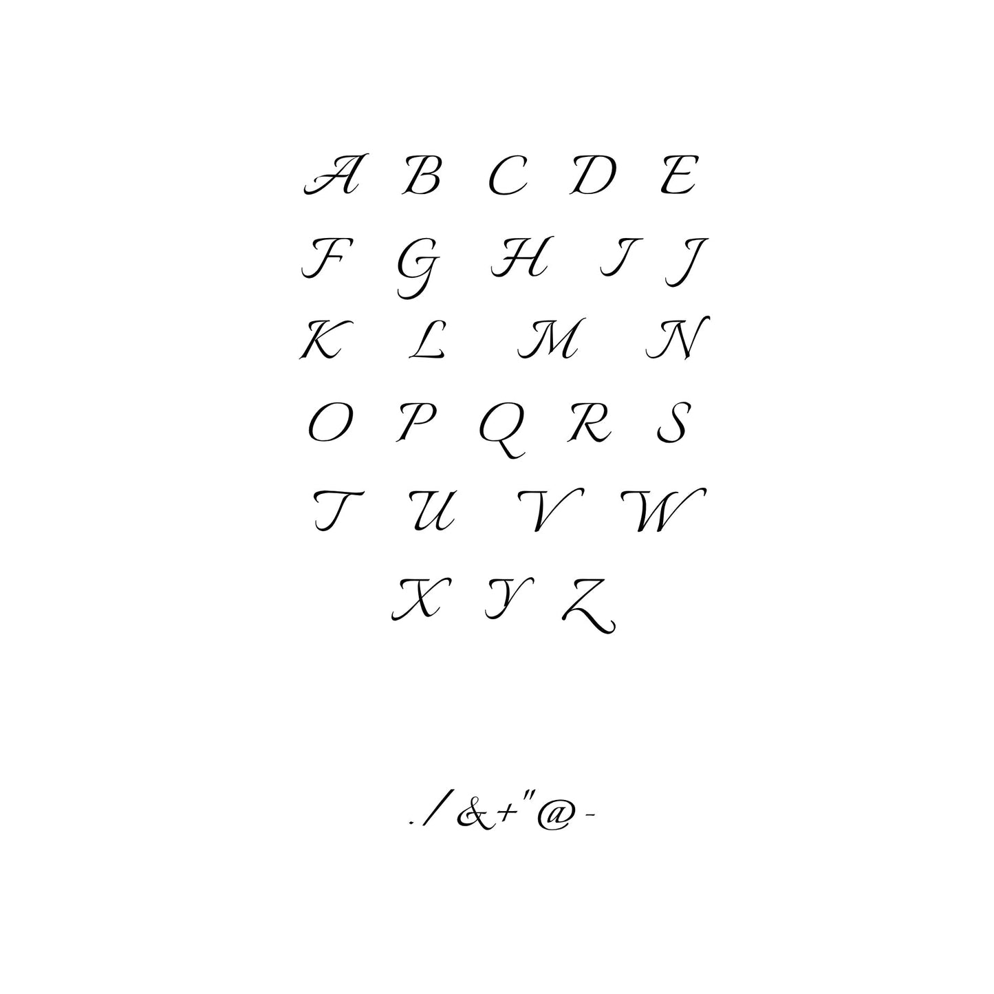 One-Initial Crystal Ring