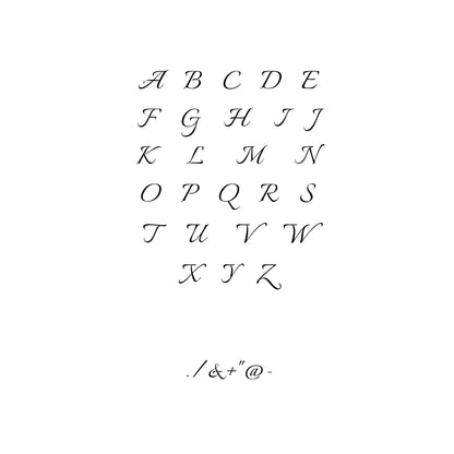 One-Initial Crystal Ring