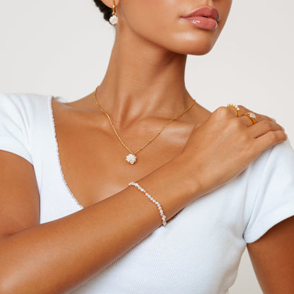 Pulsera Perla Rosa