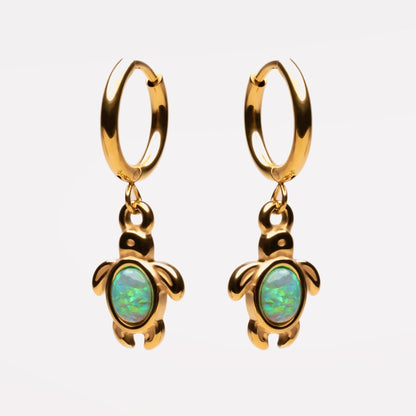 Opal Turtle Hoops