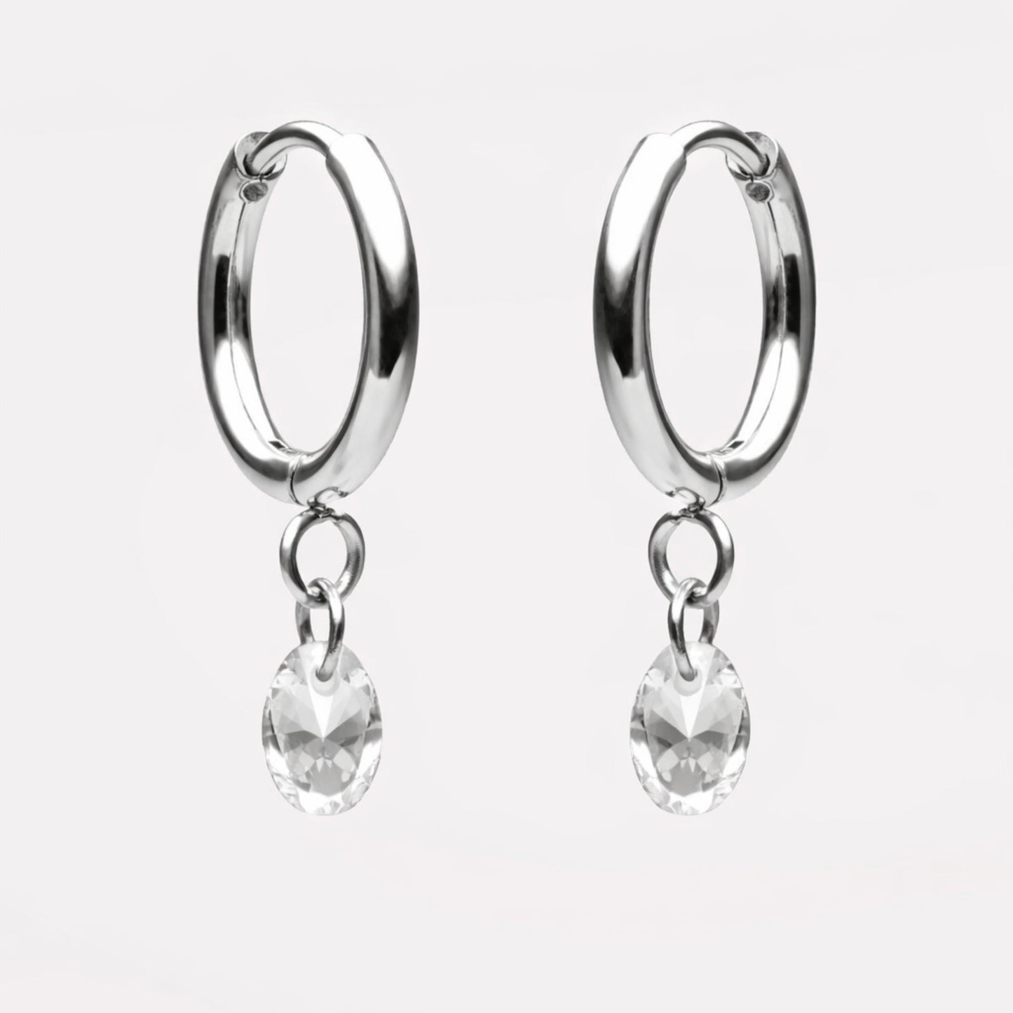 Rosé Drop Earrings