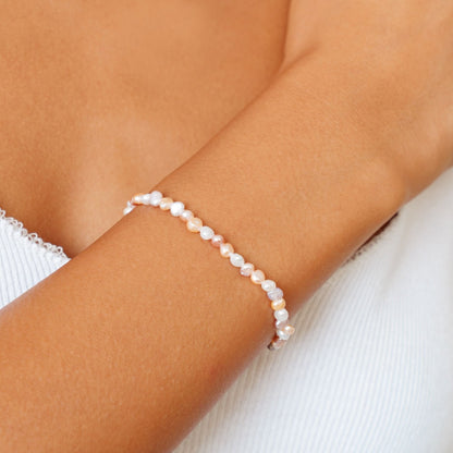Pulsera Perla Rosa