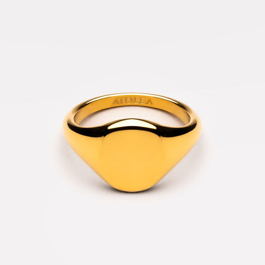 Anillo de sello ovalado