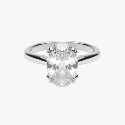 Anillo Solitario Ovalado