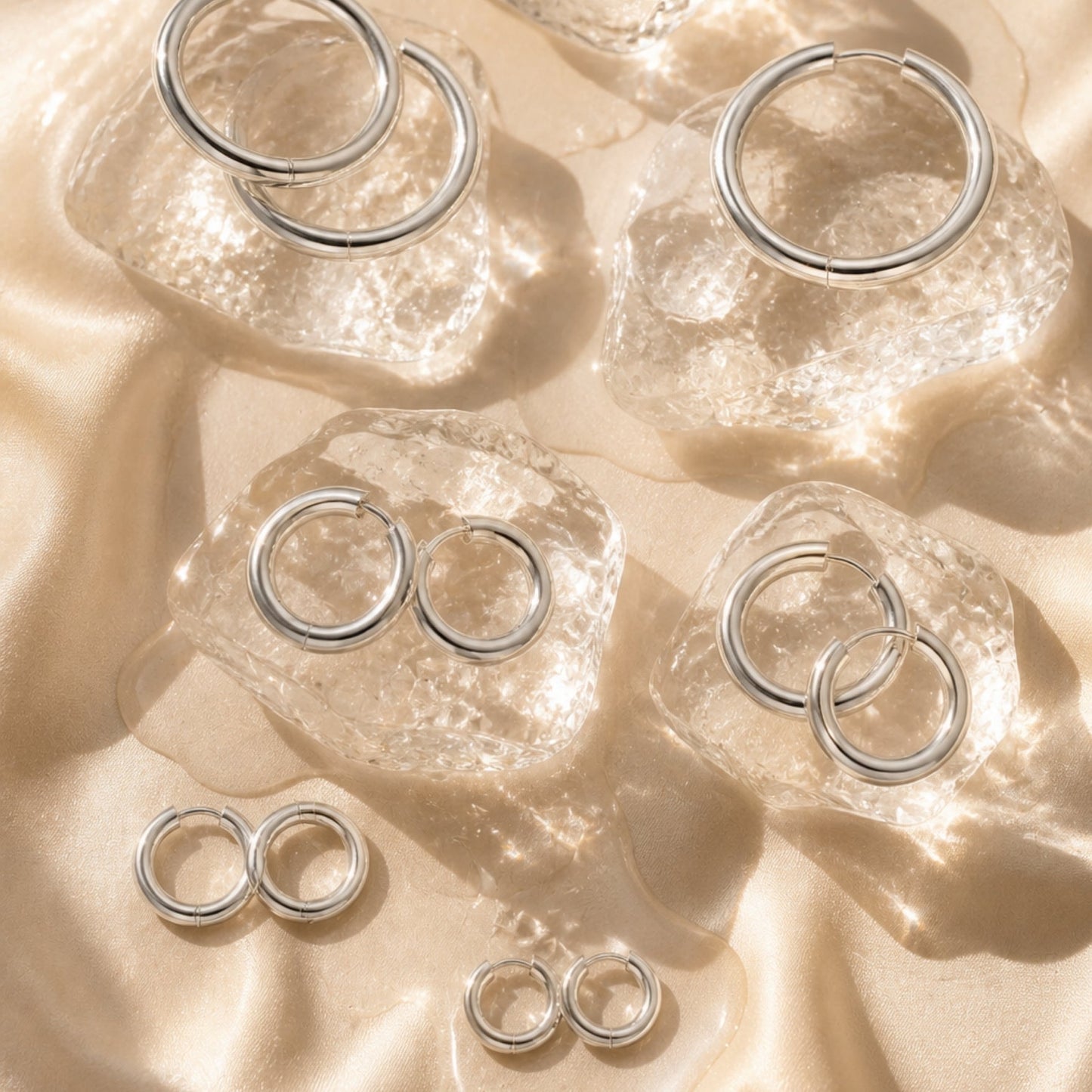 Thick Hoop Earrings