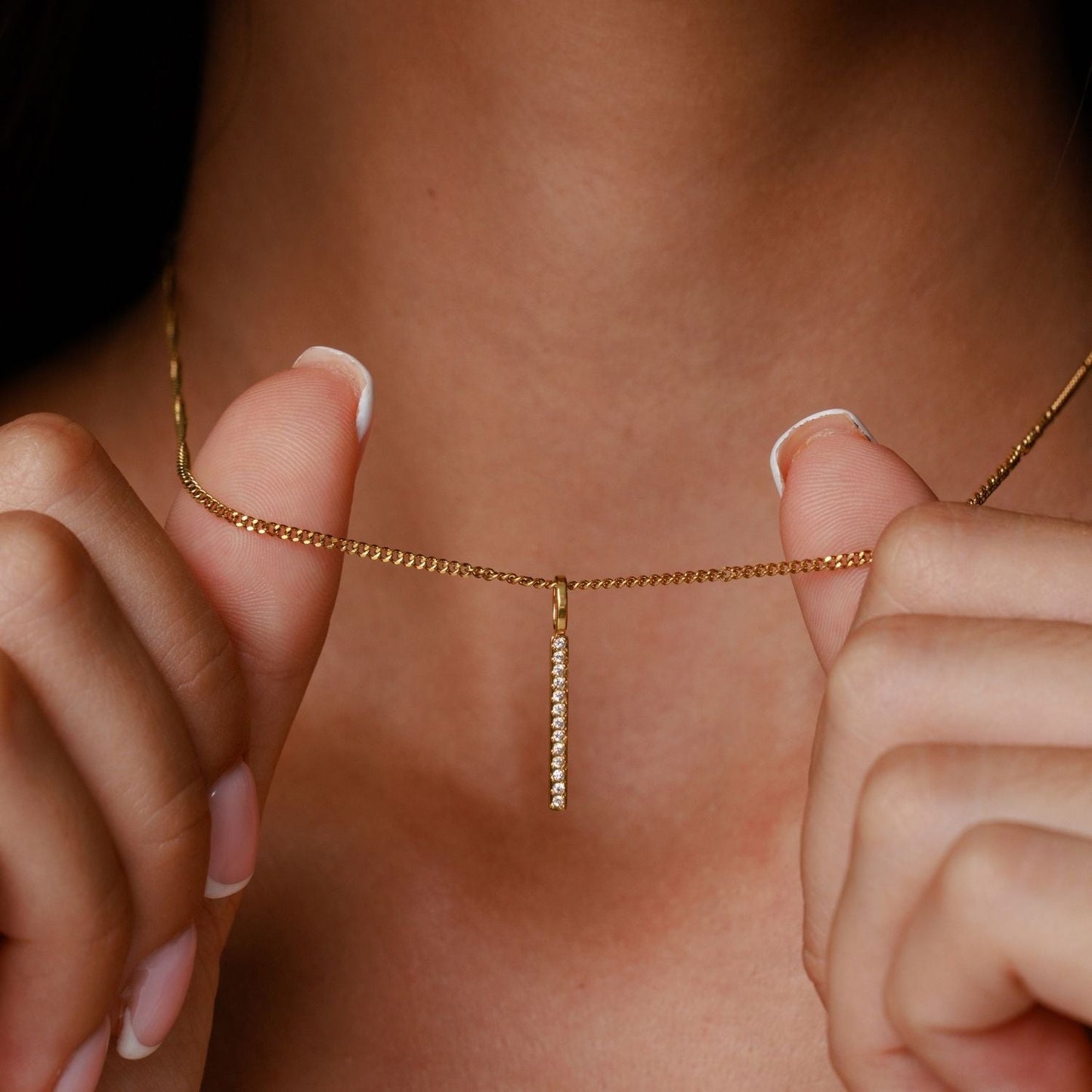 Collar de barra brillante
