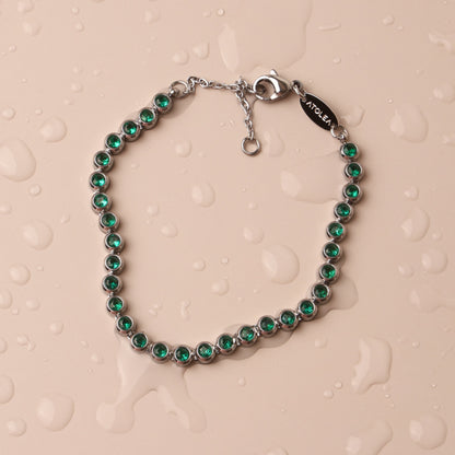 Pulsera de tenis verde
