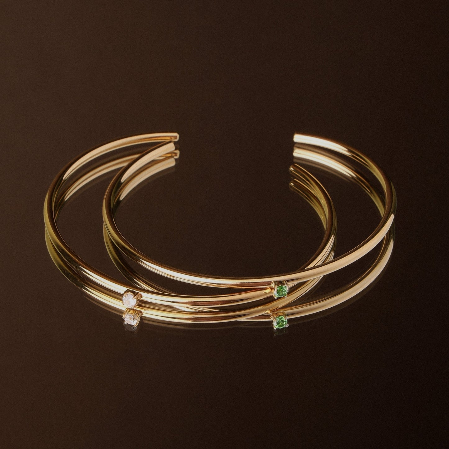 Brazalete Delgado de Esmeraldas