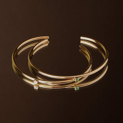 Brazalete Delgado de Esmeraldas