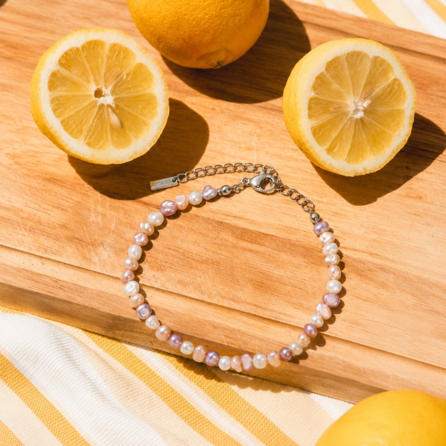 Pulsera Perla Rosa