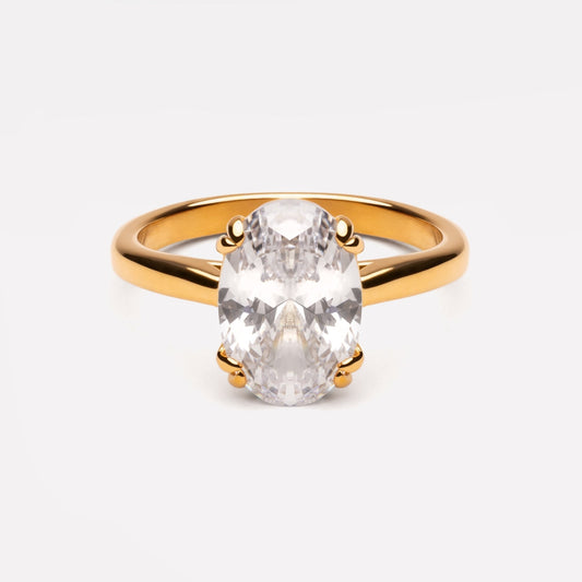 Oval Solitaire Ring